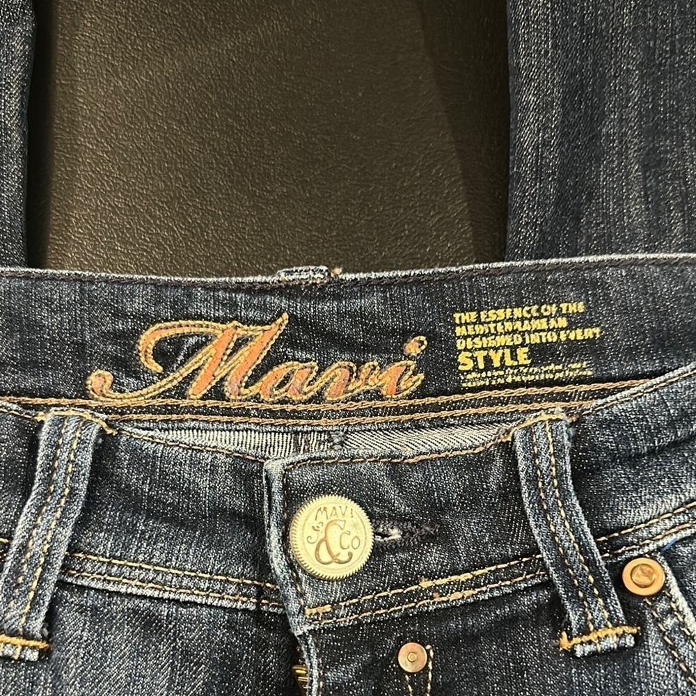 411.  Mavi Women's Boot Cut Jeans - Dark Blue - Picture 2 of 12